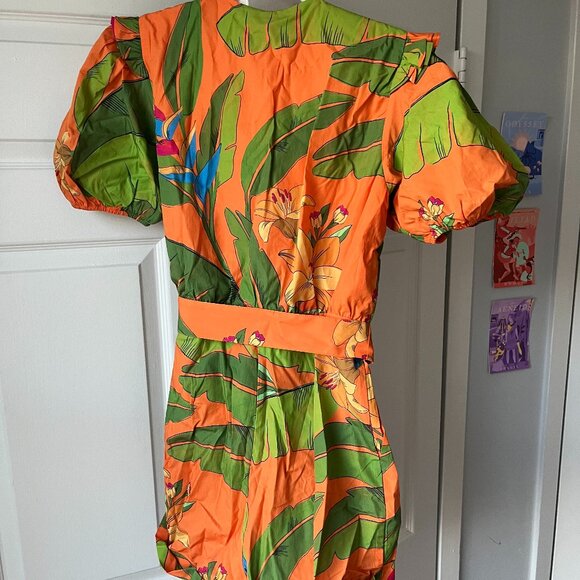 FARM Rio Orange Macaws Romper - Picture 3 of 4